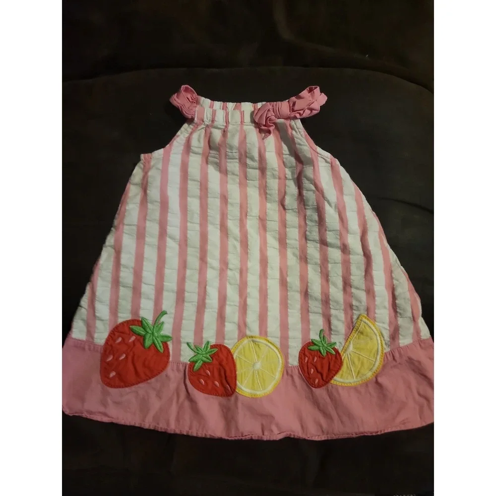 Gymboree strawberry sweetheart fruit lemon dress size 12 18‎ months